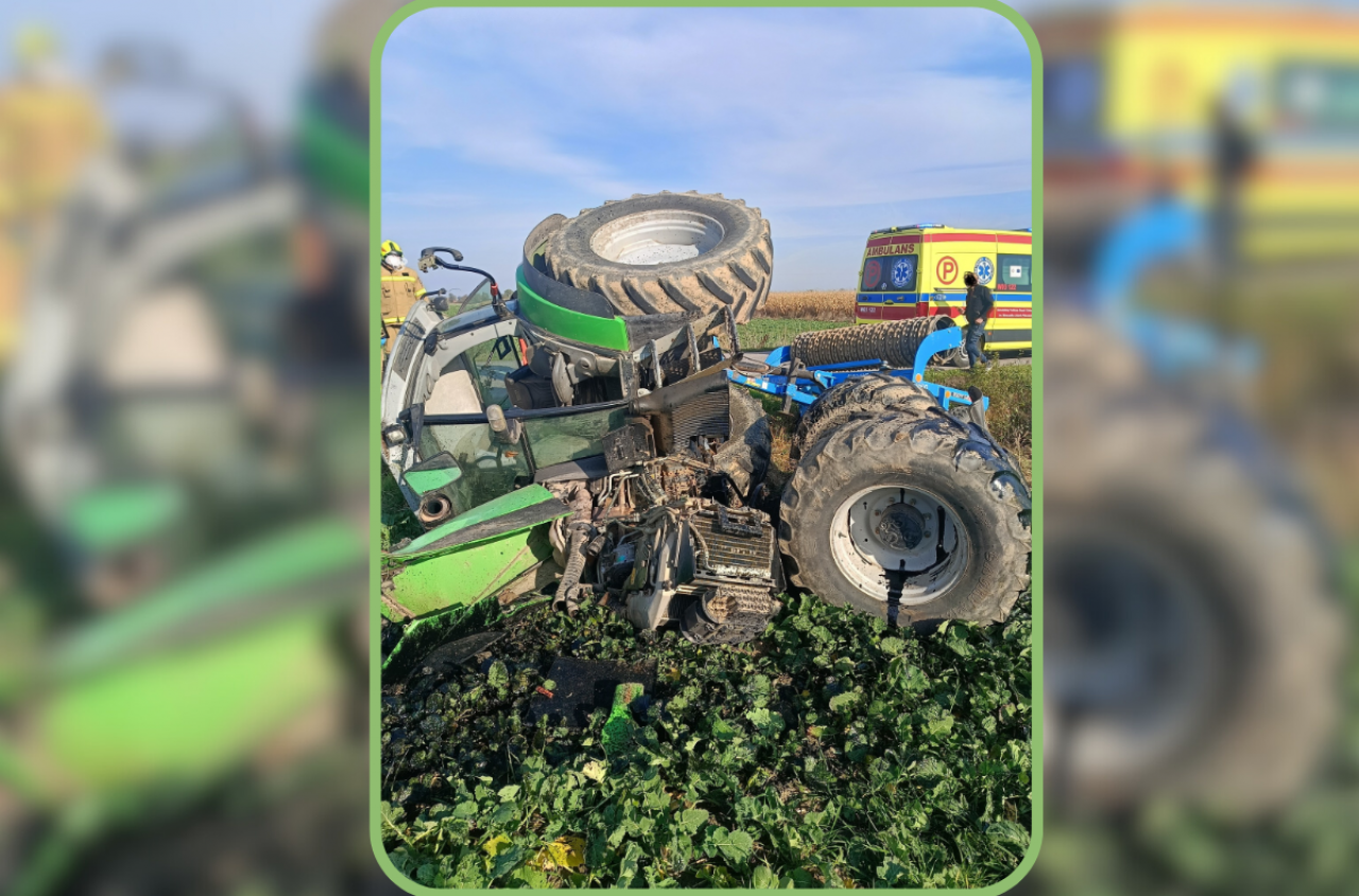 Ciągnik rolniczy rozbity, w kabinie nikogo. Policja szuka uciekinierów