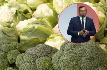 kalafior, brokuł, twarz ministra rolnictwa w kółku