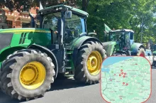 Protest rolników, mapa protestów