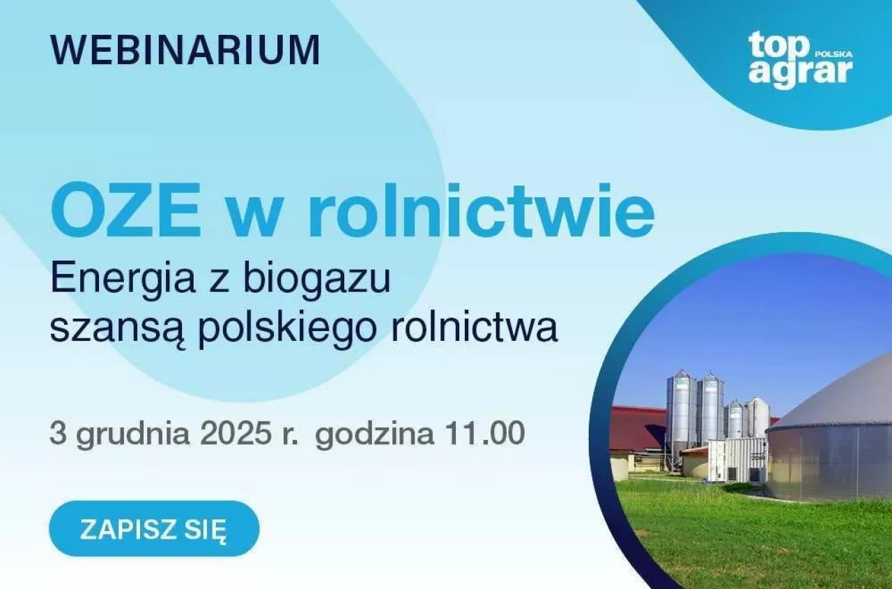 WEBINARIUM OZE: Energia z biogazu szansą polskiego rolnictwa. Zapraszamy do zapisów!