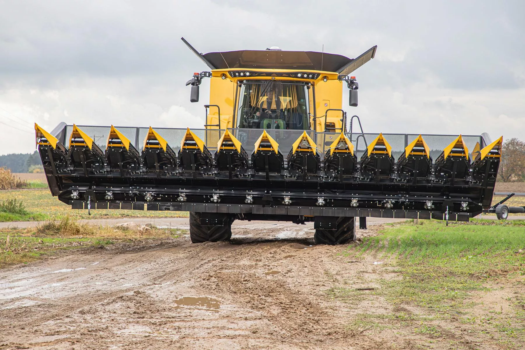 Czym zbierać słonecznik? Przystawka Oros Sun ogranicza straty ziarna do minimum!