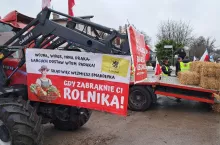 Protest rolników w Egiertowie