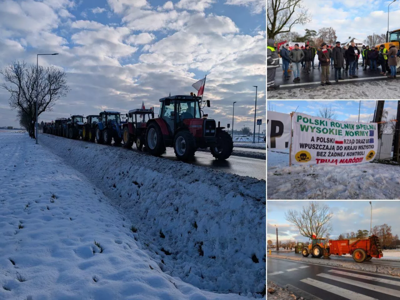 Protest rolników w Koszutach 2025