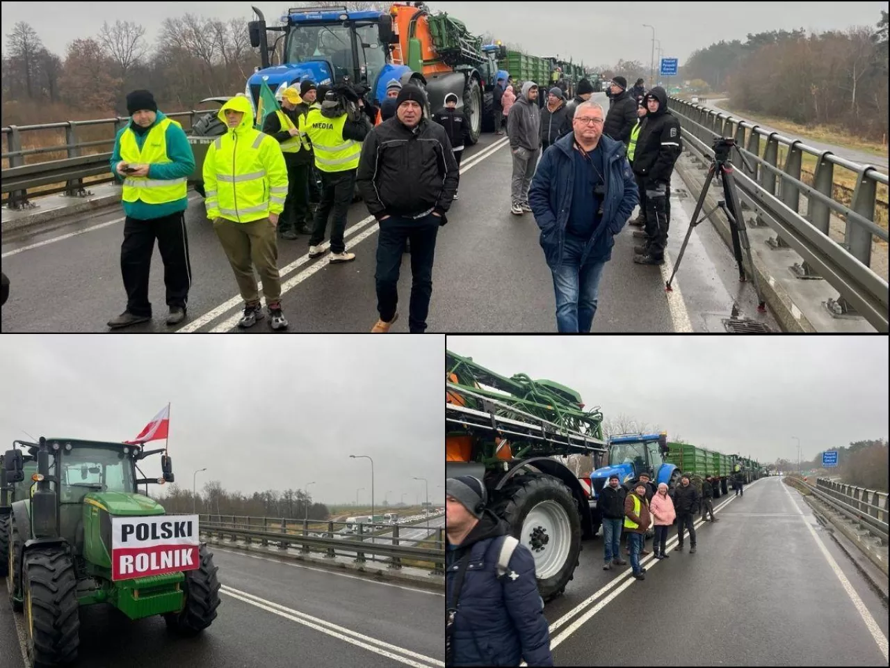 100 ciągników blokuje S3. Rolnicy walczą o rekompensaty. ”Ktoś nas okradł”