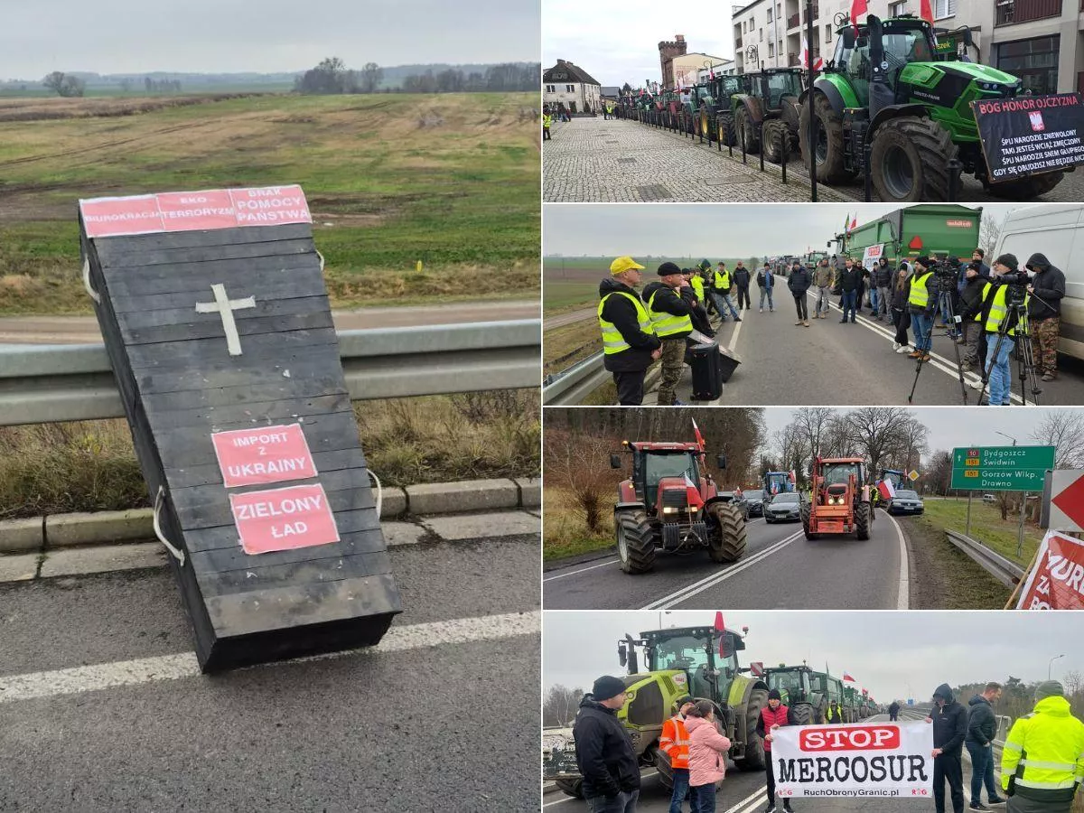 Rolnicy blokują S3. "Ekoschematy obcięte, ceny skupu runęły"