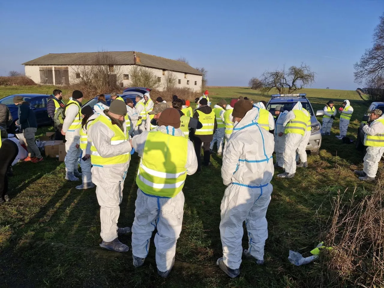 Działania poszukiwawcze prowadzone na terenie 1300 ha w okolicach Milejowca, Milejowa, Janówki i Longinówki