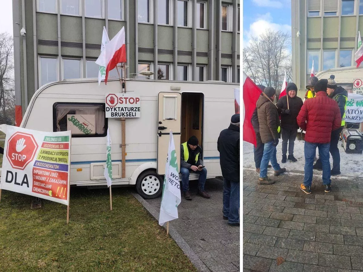 Trzeci tydzień protestu w Kielcach. Rolnicy: to cios prosto w nas