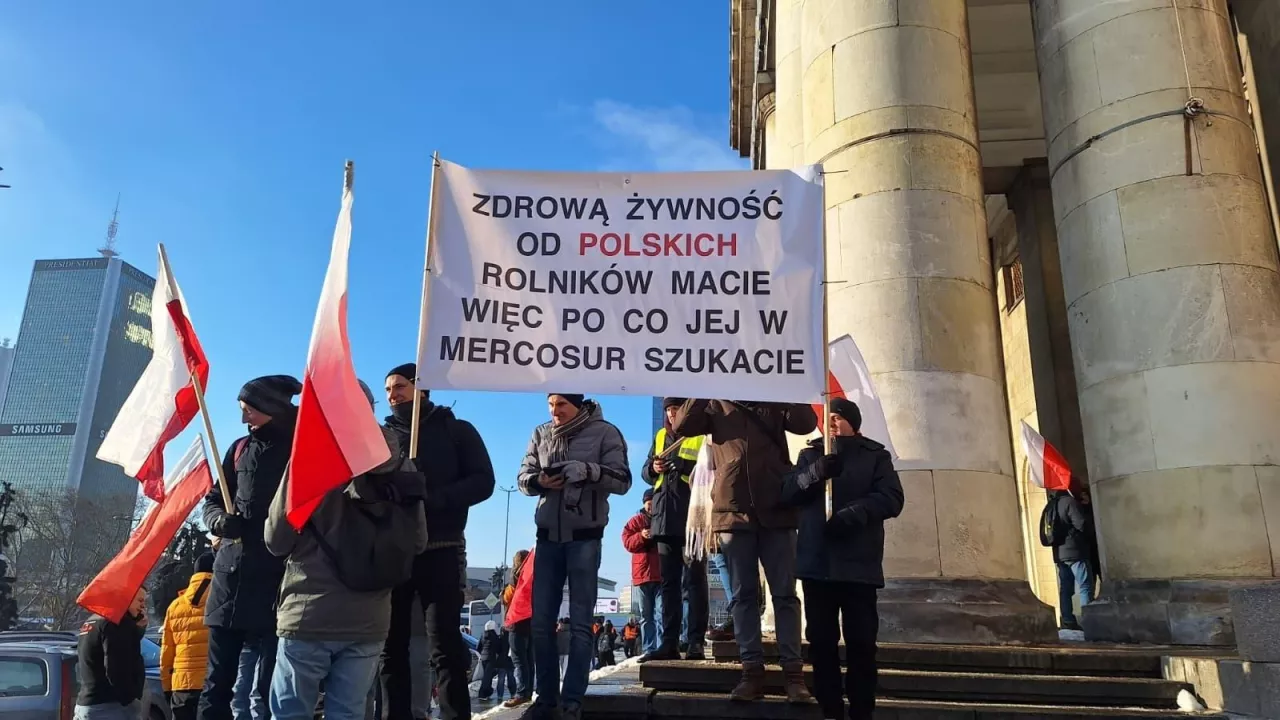 Protest rolników w Warszawie 09.01.2026 r.