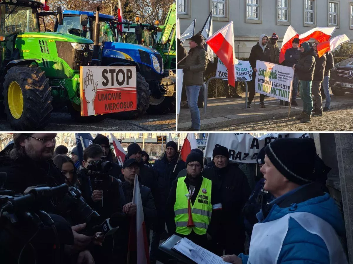 Ciągniki pod urzędem i petycje do Brukseli. Rolnicy wyjechali na ulice Wrocławia