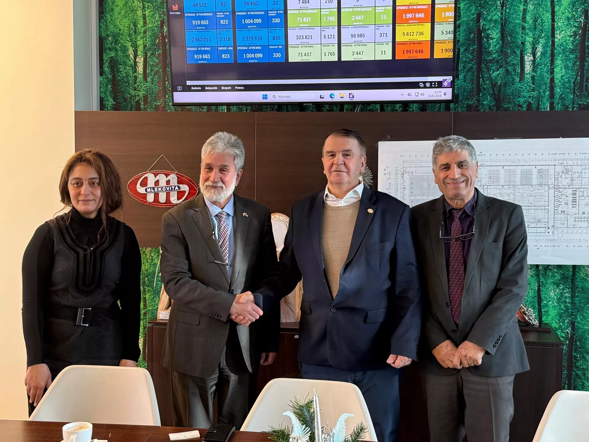 Nabiał z Polski trafi do Palestyny. Ambasador odwiedził Mlekovitę