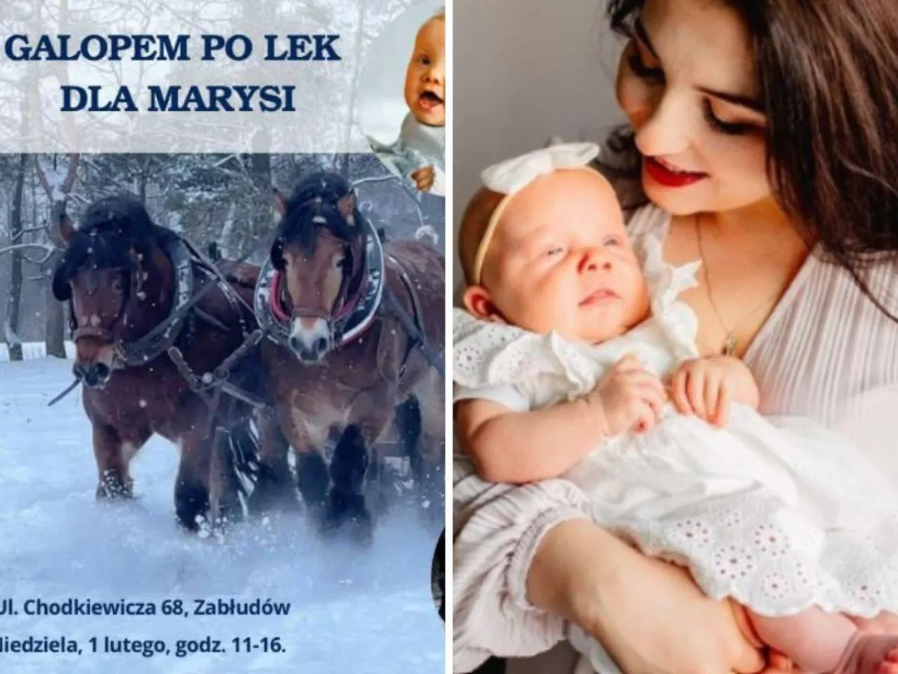 Wyjątkowy kulig rolników. Galopem po pomoc dla Marysi