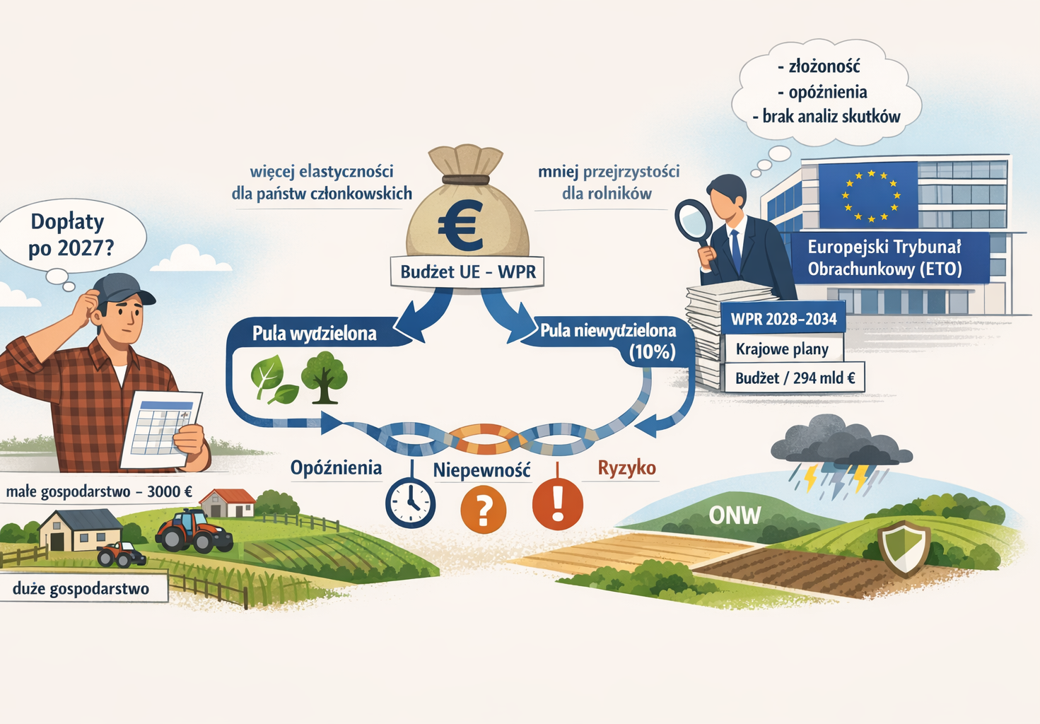 Bruksela zmienia zasady gry. Rolnicy nie wiedzą, ile dostaną dopłat