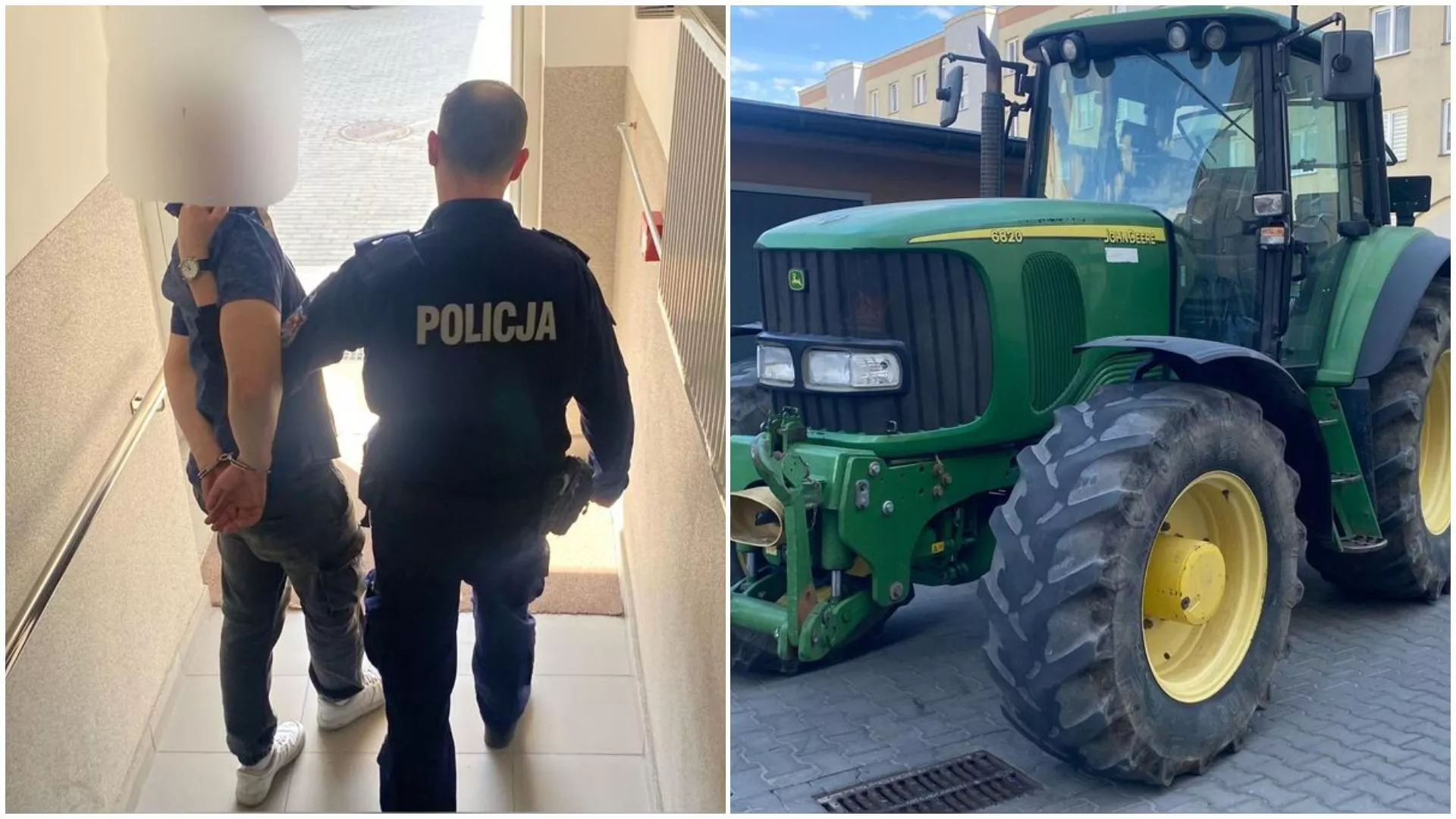 Jak w filmie! Wszedł przez szybę i odjechał ciągnikiem za 200 tys. zł