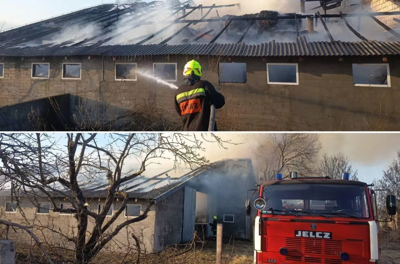 Pożar stodoły i ogromne straty. Rolnicy stracili paszę, trwa zbiórka