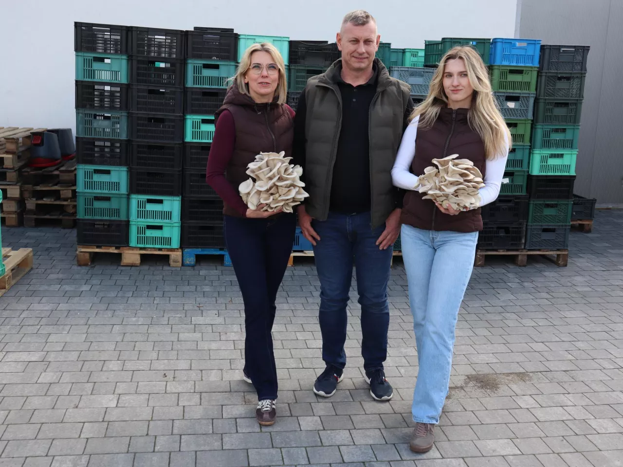 Karolina, Zbigniew i Patrycja Kalina