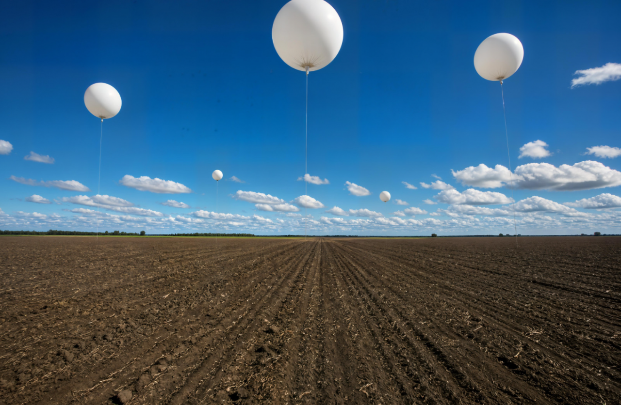 Wyjadały mu kukurydzę. Rolnik sięgnął po balony z helem