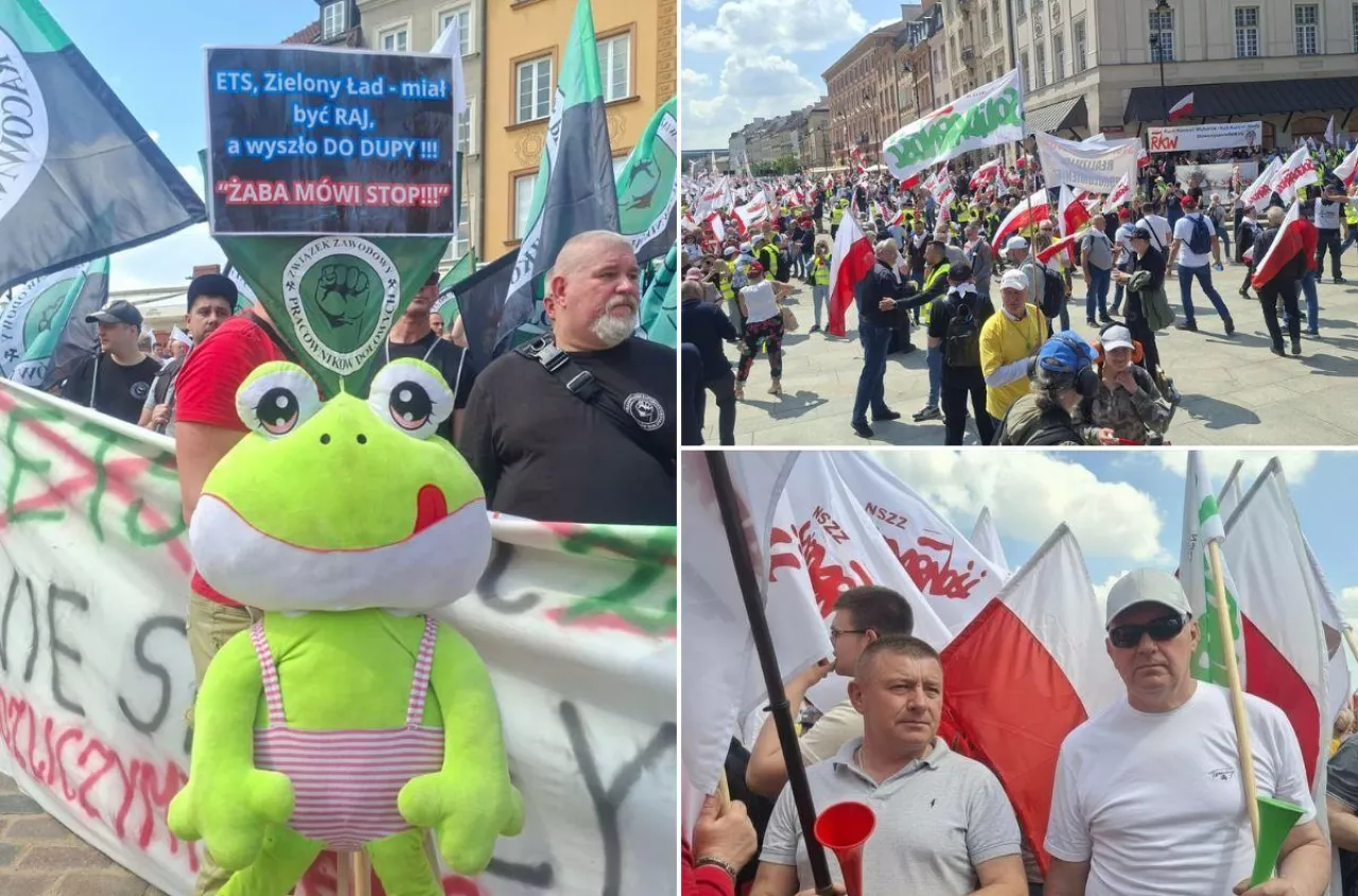 Nawozy po 2 000 zł/t, a pszenica po 700 zł/t. Protest rolników w Warszawie