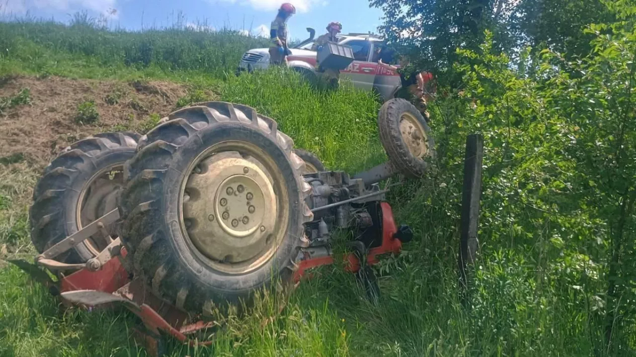 33-letni rolnik poniósł smierć na miejscu