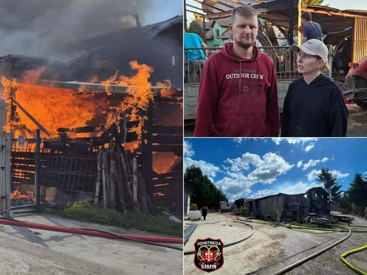 Pożar w gospodarstwie Liszewskich