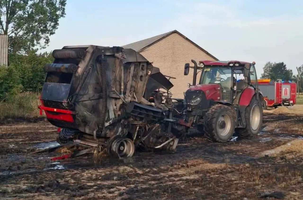 Groźny pożar podczas prac polowych. W akcji aż 8 zastępów straży