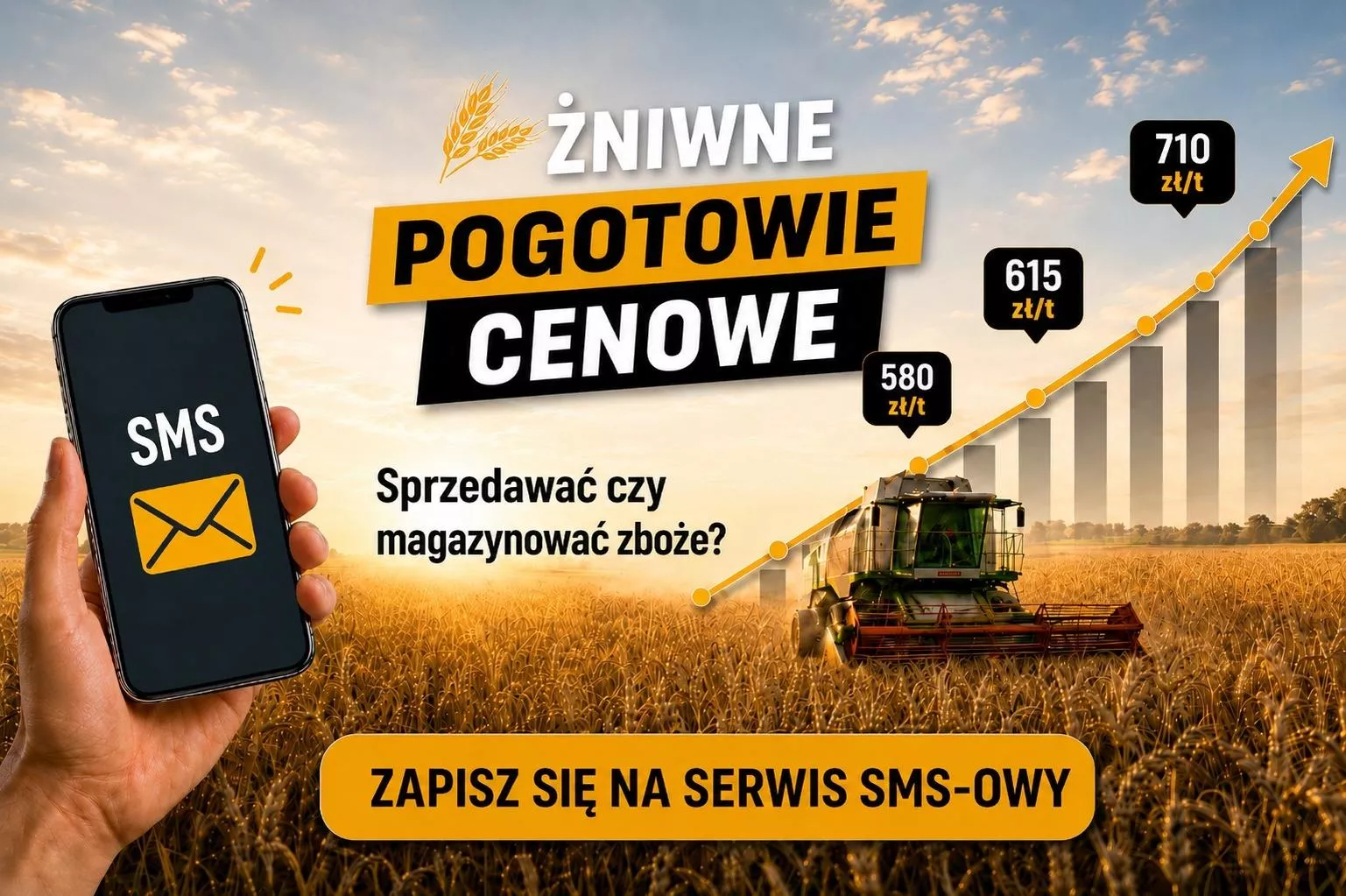 Gdzie najlepiej sprzedać zboże? Ceny skupu prosto na Twój telefon