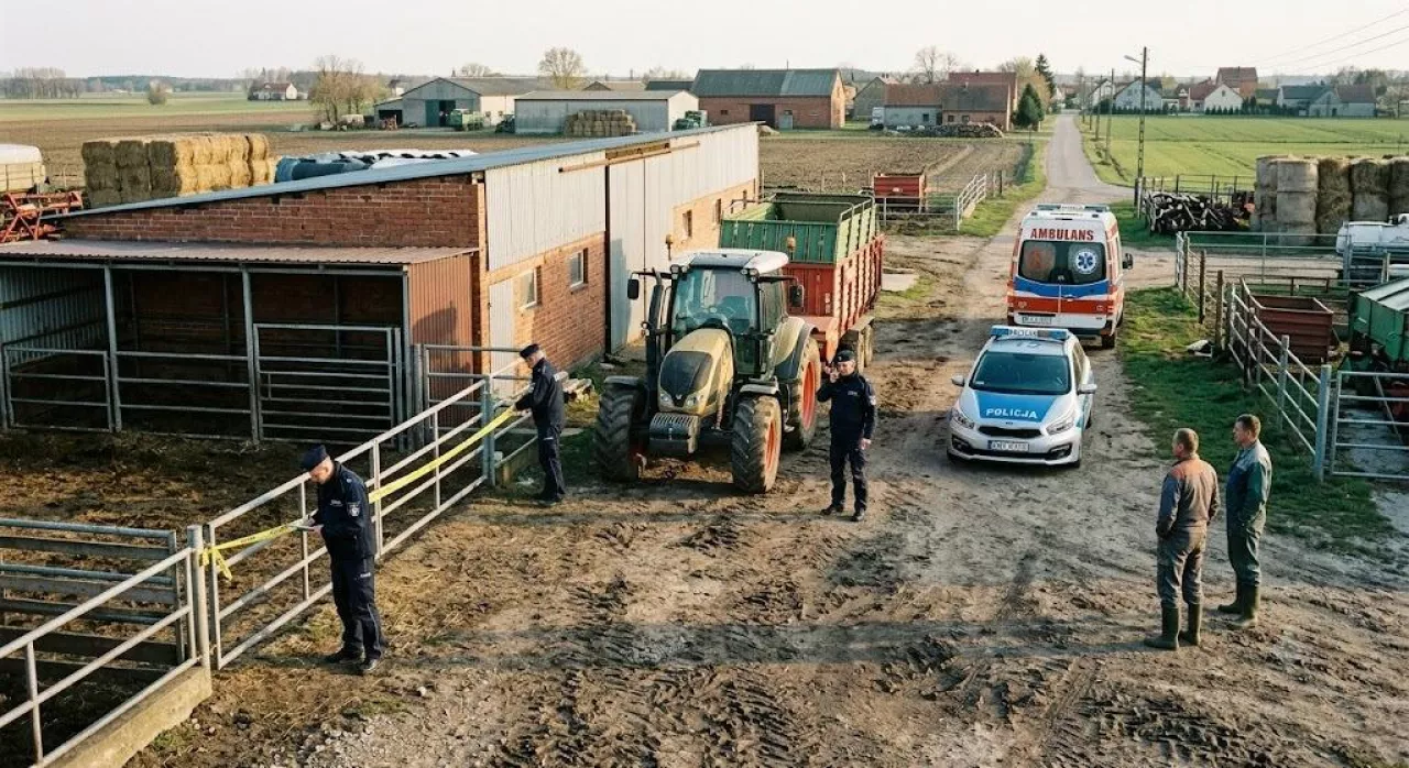 Sprawą wypadku w gospodarstwie zajmuje się policja