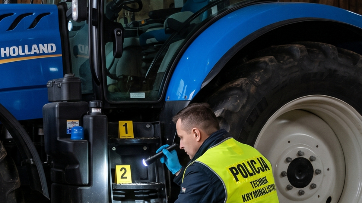 Naprawiał ciągnik. Chwilę później maszyna przejechała po 53-latku