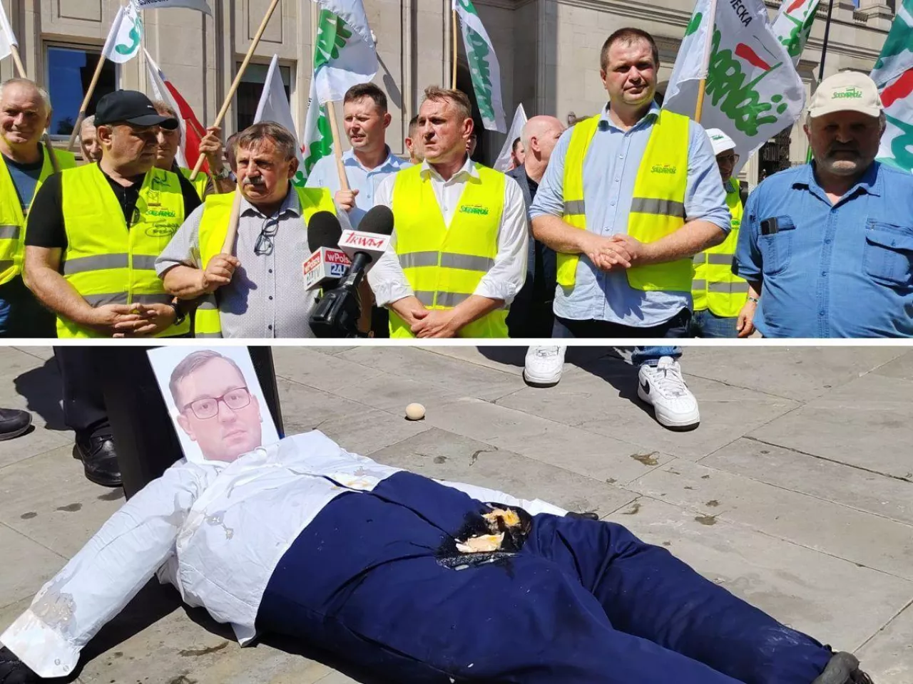 Protest rolników w Warszawie