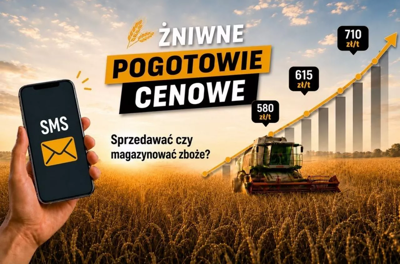 Sprzedaj zboże drożej. Dostawaj ceny skupu SMS-em