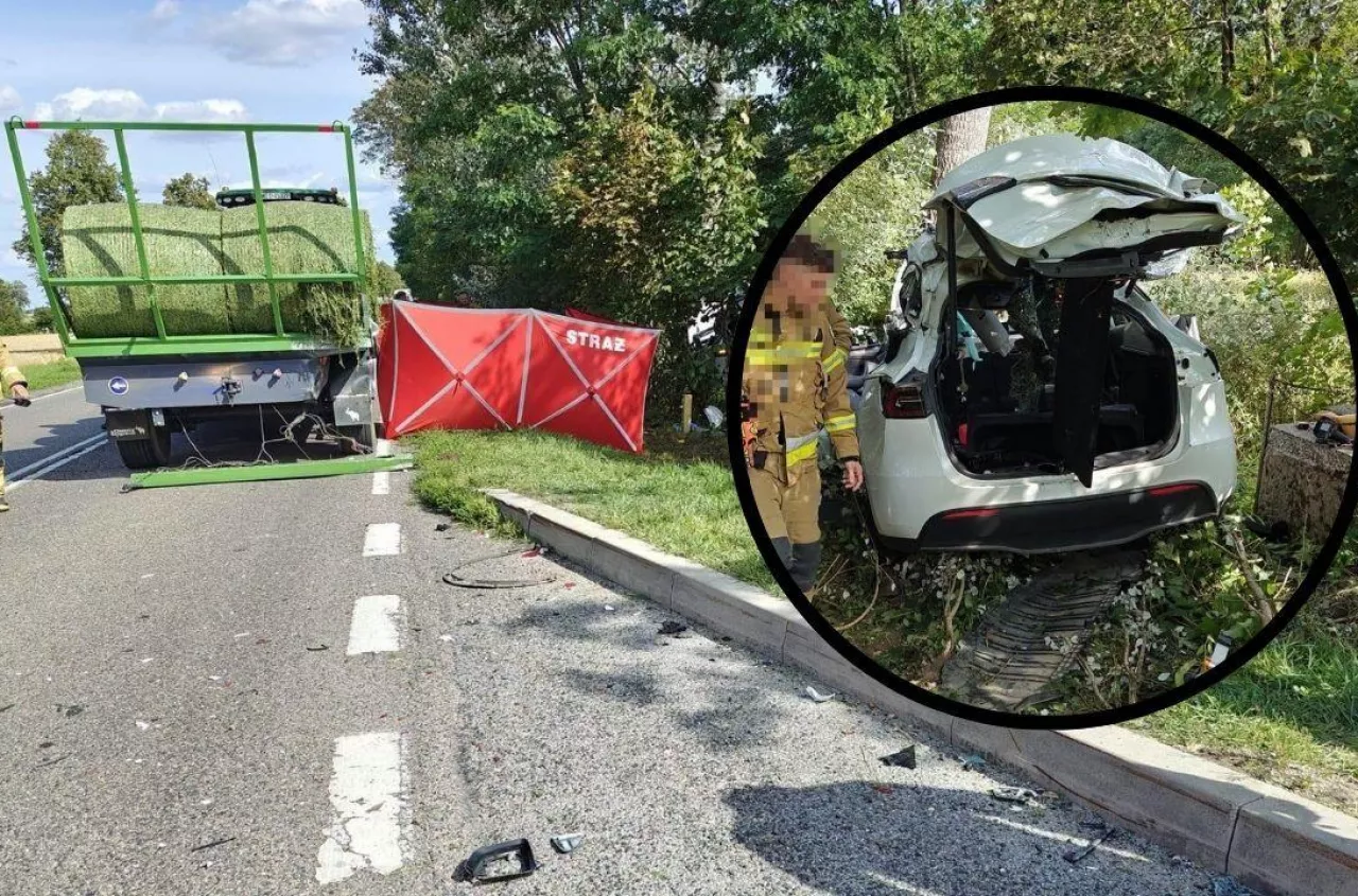 Zderzenie z ciągnikiem rolniczym John Deere zakończone tragedią. Nie żyje 29-latek