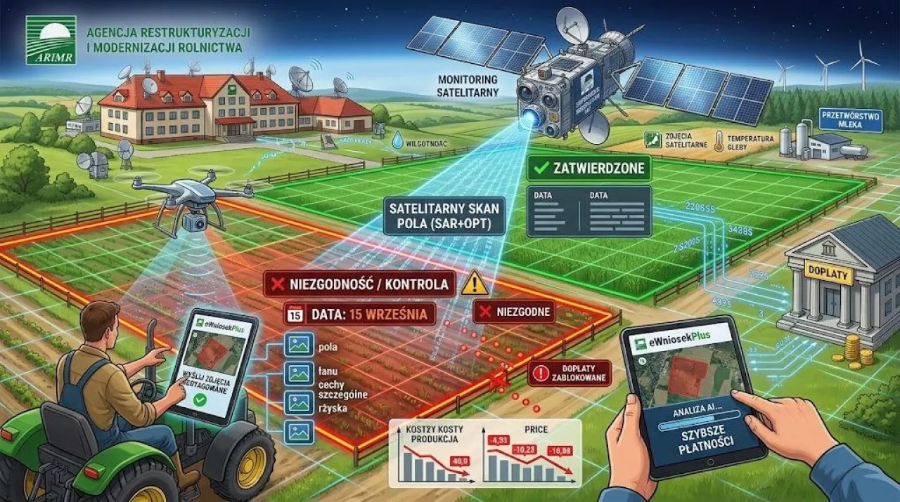 Satelita sprawdził pola do dopłat