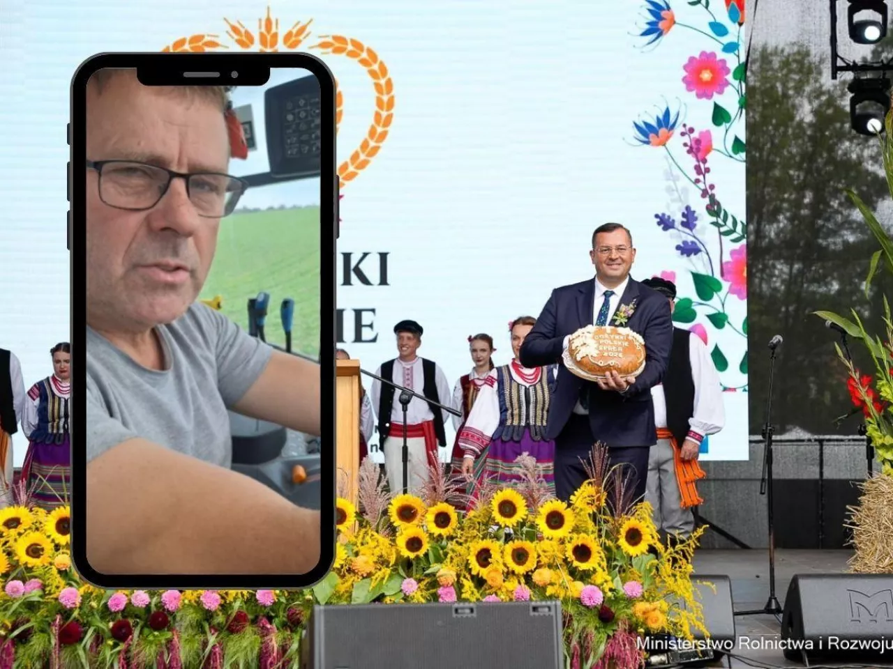 Janusz Terka komentuje Dożynki Polskie w Spale