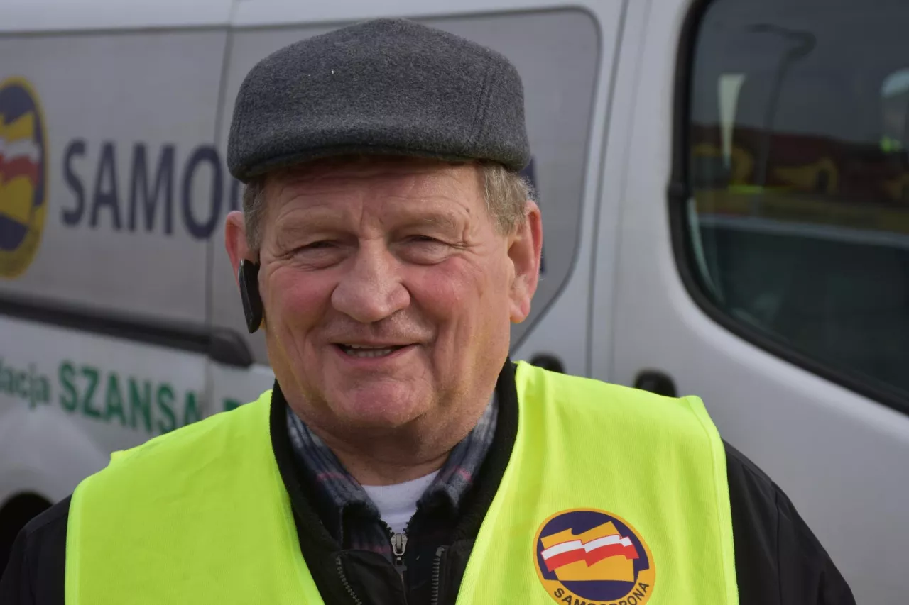 Marek Duszyński, rolnik z gminy Łasin w powiecie grudziądzkim i aktualny przewodniczący ZZR Samoobrona. 