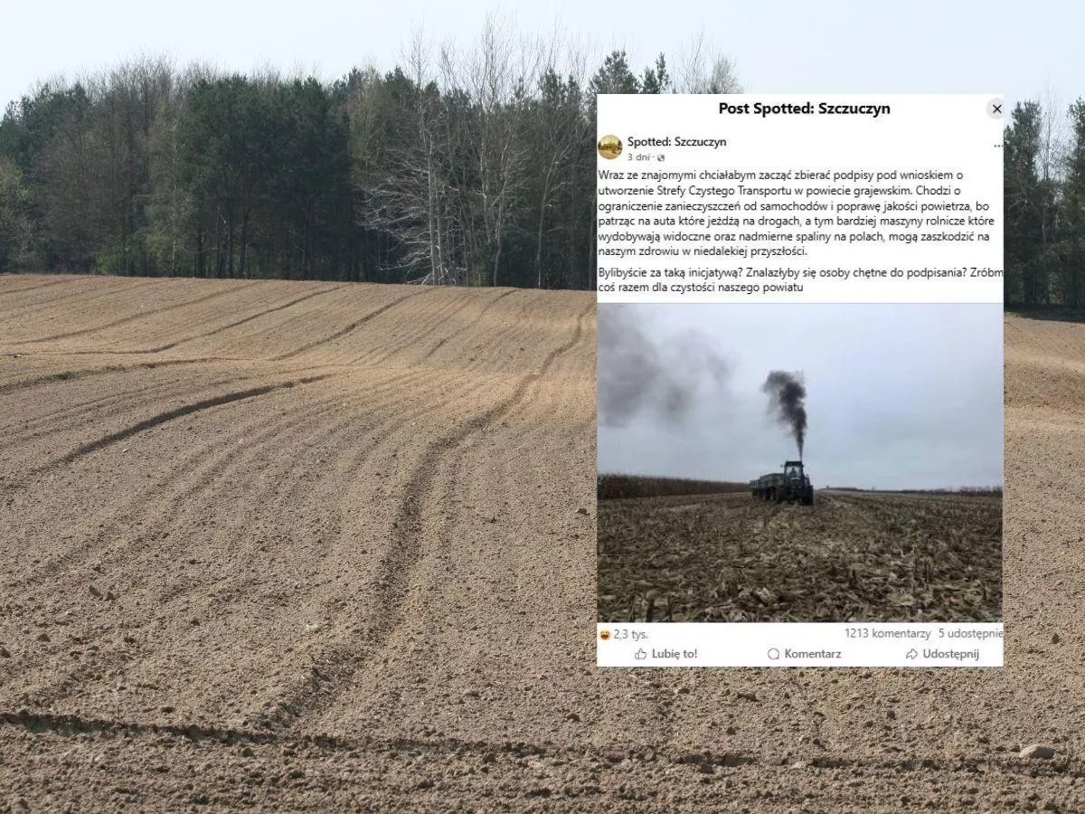 Pokazali dymiący ciągnik i chcą Strefy Czystego Transportu. Na wsi zawrzało