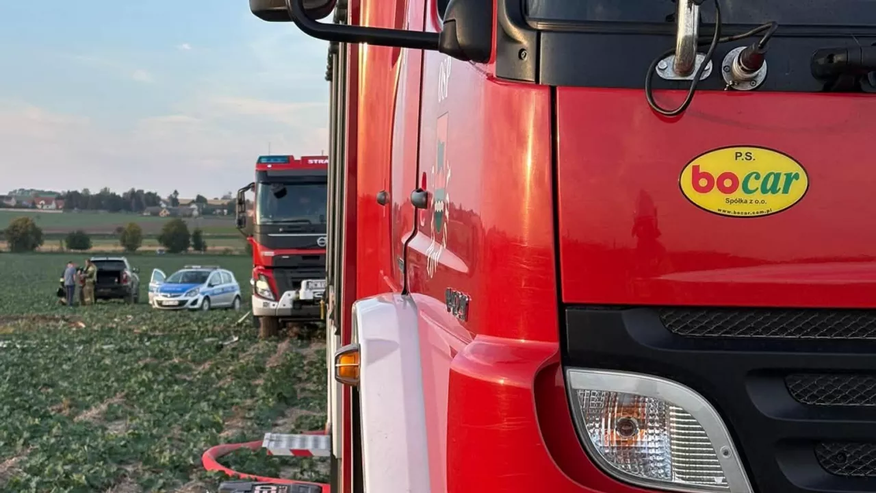 Do pożaru doszło podczas prac polowych