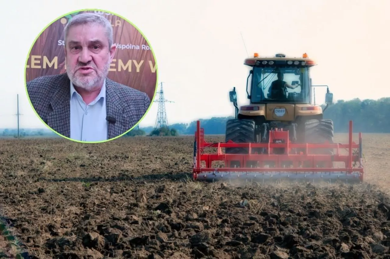 pole, w kółku twarz Ardanowskiego
