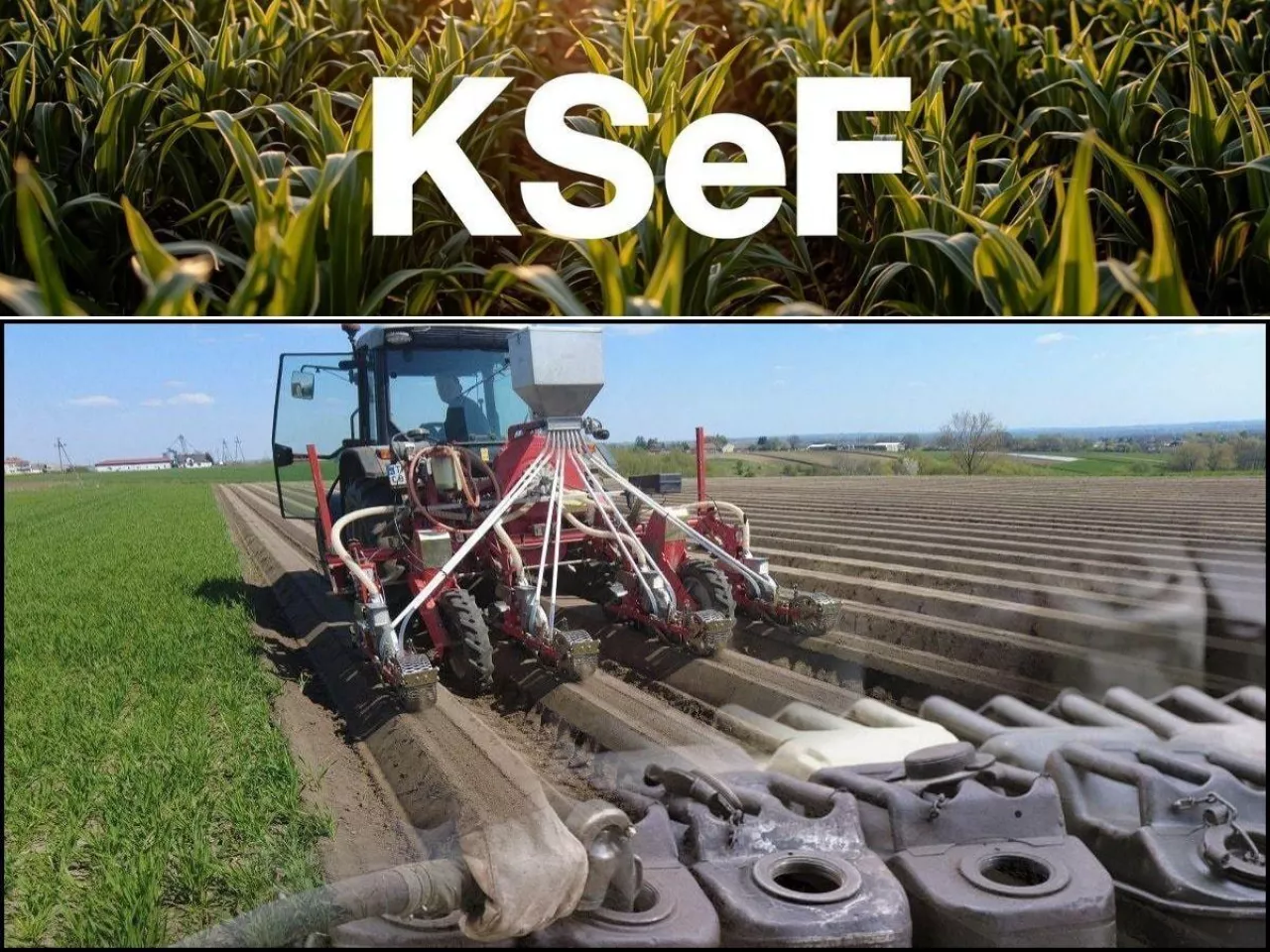pole, traktor, logo KSeF
